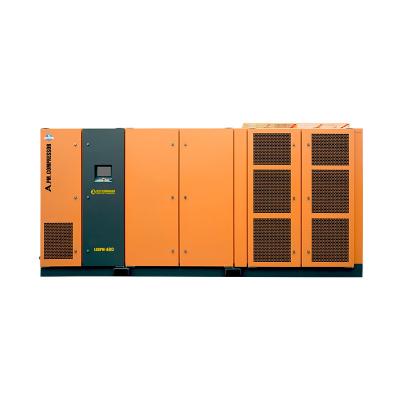 HUADA high-capacity air-cooled two-stage screw air compressor for large production plants
