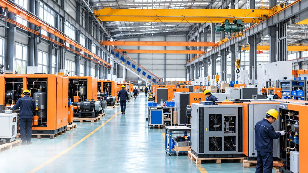 A Closer Look at HUADA’s Air Compressor Manufacturing Process